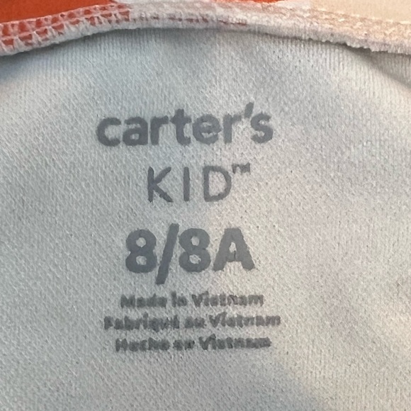 Carter's girls Swim Floral Rash Guard - Red and Yellow/size 8/8A - Picture 7 of 7